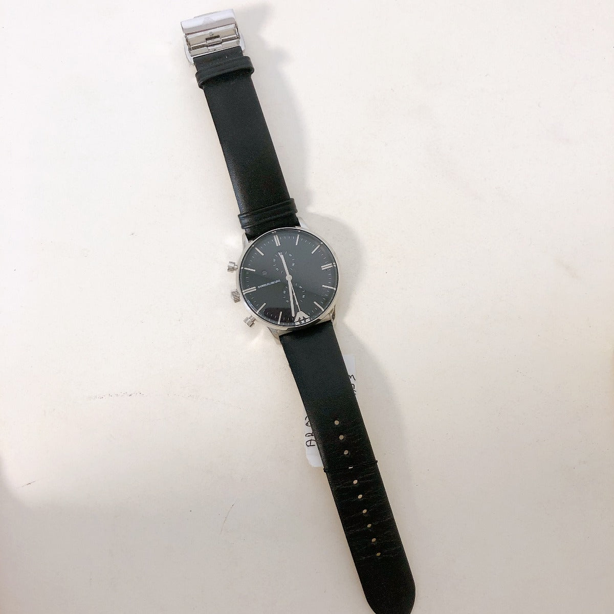 Emporio Armani AR0397 Gianni Chronograph Leather Strap Men's Watch:(new without tag) Emporio Armani AR0397 Gianni Chronograph Leather Strap Men's Watch:(new without tag)